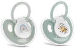 Lorelli Set 2 suzete cu capac Lorelli, silicon moale, 0 luni+, Verde