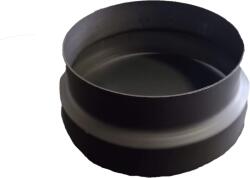 K-Fém Füstcső szűkítő - vékony falú - Ø 150/130 mm - fekete, festett