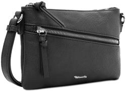 Tamaris Alessia fekete fekvő, ferde zsebes divattáska 30441-100 - taskaweb