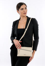 Tamaris Alessia bézs színű, fekvő, ferde zsebes divattáska 30441-915 - taskaweb