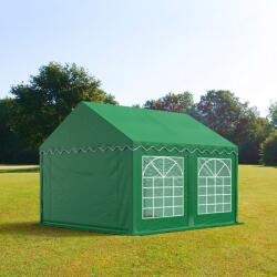 TOOLPORT Parti sátor, 3x4m, PVC ponyva, sötét zöld Sörsátor, Rendezvény sátor - (6156)