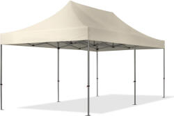 TOOLPORT Összecsukható pavilon, acél, 3x6m, oldalpanelek nélkül, pezsgő szín Pavilon sátor, Piaci sátor, Pop up sátor - (600070)