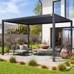 PRIMEYARD 3x4m Pergola, lamellás tetővel, antracit Bioklimatikus pergola - (400123)