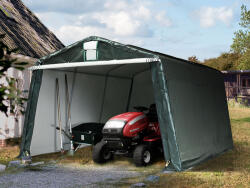 TOOLPORT Ponyvagarázs, 3, 3x4, 7m, PE ponyva, sötét zöld Sátorgarázs, Autó sátor, Fóliagarázs - (7819)