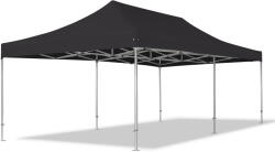 TOOLPORT Összecsukható pavilon, Aluminium, 4x8m, oldalpanelek nélkül, fekete Pavilon sátor, Piaci sátor, Pop up sátor - (59061)