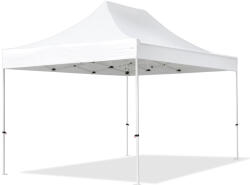 TOOLPORT Összecsukható pavilon, acél, 3x4, 5m, oldalpanelek nélkül, fehér Pavilon sátor, Piaci sátor, Pop up sátor - (581836)