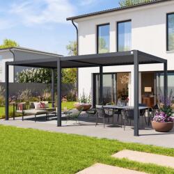 PRIMEYARD 3x6m Pergola, lamellás tetővel, antracit Bioklimatikus pergola - (400124)