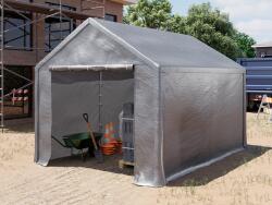 TOOLPORT Ipari sátor, 3x4m, PE ponyva, szürke Raktár sátor - (4770)