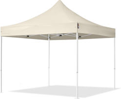 TOOLPORT Összecsukható pavilon, acél, 3x3m, oldalpanelek nélkül, pezsgő szín Pavilon sátor, Piaci sátor, Pop up sátor - (581826)