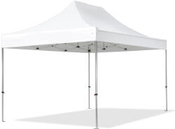 TOOLPORT Összecsukható pavilon, Aluminium, 3x4, 5m, oldalpanelek nélkül, fehér Pavilon sátor, Piaci sátor, Pop up sátor - (578682)