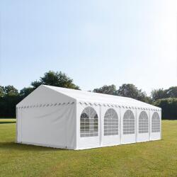 TOOLPORT Parti sátor, 6x10m, PVC ponyva, fehér, padlókerettel Sörsátor, Rendezvény sátor - (7547BL)