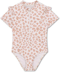 Swim Essentials Rövid ujjú fürdőruha UPF 50+ bézs leopárddal (SE-2024SE|1139~1143)