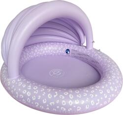 Swim Essentials Felfújható medence ponyvával Lila Leopárd 100 cm (SE-2023SE505)