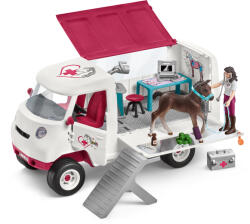 Schleich Mobil állatorvosi állomás hannoveri csikóval (SCH-42439)