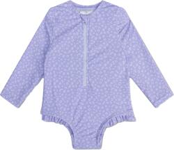 Swim Essentials Hosszú ujjú fürdőruha UPF 50+ fényvédővel, lila leopárdmintás (SE-2023SE|534~541)