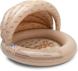 Swim Essentials Felfújható medence ponyvával Barna Leopárd 100 cm (SE-2024SE1020)