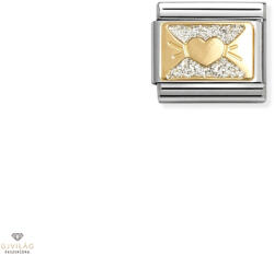 NOMINATION "Glitteres szív" charm - 030224-11