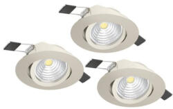 EGLO , 900746 , SALICETO , süllyesztett lámpa , 2700 K , LED , 3X6W , Dimmelhető , IP20 (900746)