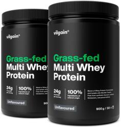 Vilgain Multipack 2 pièces - Grass-Fed Multi Whey Protein -⁠ több mint 77% tejsavó-koncentrátum, izolátum és kazein, hatékony közvetlenül edzés után és hosszabb fehérjehiány esetén is, szteviol-glikozidokkal 