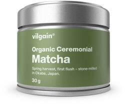Vilgain BIO Ceremonial matcha -⁠ szertartásos matcha Shizuokából, Japánból, enyhén kesernyés umami ízzel, az első tavaszi szüret legfiatalabb leveleiből