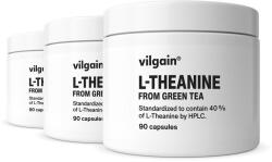 Vilgain Multipack 3 pièces - L-Teanin -⁠ 100mg l-theanin 1 kapszulában, természetes eredetű tea, a zöld tea elősegíti a koncentrációt és a relaxációt
