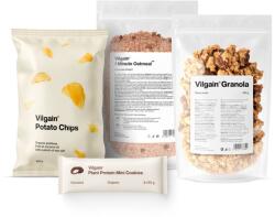 Vilgain Ropogtatnivaló és snack csomag -⁠ Müzli, keksz és chips keveréke az egészséges nassoláshoz