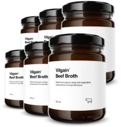 Vilgain Multipack 6 pièces - marhahúsleves só nélkül BIO -⁠ legalább 500 g húsból és csontokból készült, akár 5 l leves egy csomagolásban, helyi BIO-hozzávalókból