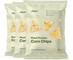 Vilgain BIO Fehérjés kukoricachips - 3× Hagyma és sajt 60 g