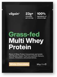 Vilgain Grass-Fed Multi Whey Protein -⁠ több mint 77% tejsavó koncentrátum, izolátum és kazein, hatékony közvetlenül edzés után és hosszan tartó fehérjehiány esetén, tisztán természetes formula, sztíviával éd
