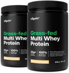Vilgain Multipack 2 pièces - Grass-Fed Multi Whey Protein -⁠ több mint 77% tejsavó koncentrátum, izolátum és kazein, hatékony közvetlenül edzés után és hosszan tartó fehérjehiány esetén, tisztán természetes f