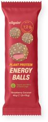 Vilgain Plant Protein Energy Balls BIO - Eper kókusszal 45 g (3 x 15 g)