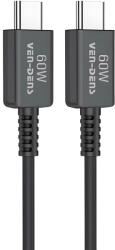 Ven-Dens Ven - Dens високоскоростен данни и заряден кабел - 1.8 м - 60W - черен KP33994 (33994)