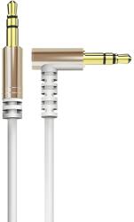 Dudao ъглов кабел AUX мини жак 3, 5 мм кабел - 1 м - Бяла KP26482 (26482)