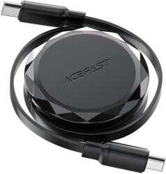 ACEFAST Издърпайте usb - c на usb - c кабел - 60 w - 0, 8 м - черен kp36456 (36456)