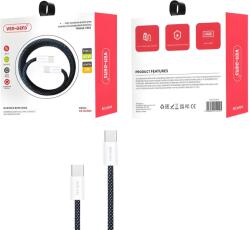 Ven-Dens Магнитен кабел за данни за бързо зареждане usb-c на usb-c - черен kp34188 (34188)