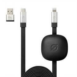 Atom Studios Бързо зареждащ кабел USB - C Autom Studios - 1.8м - черен KP26294 (26294)
