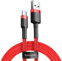 BOROFONE Baseus Cafule USB - A на USB - C кабел QC 3.0, 3A - 0, 5 м - Червен / Черен KP35153 (35153)