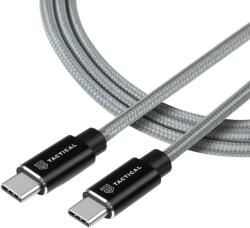 Tactical Aramid допълнително здрав кабел USB - C / USB - C 100W 20V / 5A - 1м - Сив KP31193 (31193)