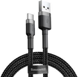 Baseus Cafule USB - A на USB - C кабел QC 3.0, 3A - 1 м - Черен / Сив KP35155 (35155)
