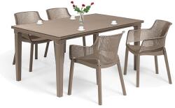 Keter Fulisa 4+1 kerti bútor garnitúra szett cappuccino (209265_247100_4) - leziteronline