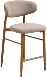 House Nordic Levanto bárszék, homokszín, fahatású lábak, tölgy (1050005) - leziteronline