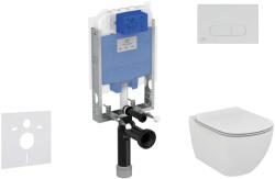 Ideal Standard ProSys - Set de instalare încastrată, toaletă și capac Tesi, clapetă Oleas M1, alb ProSys80M SP88 (ProSys80M SP88)