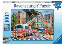 Ravensburger Puzzle 100 db - Tűzoltóautó (13329)