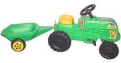  Pedálos farmer traktor utánfutóval (100)