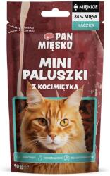 Pan Mięsko PAN MIĘSKO Mini bețișoare de rață cu iarba-mâței gustări pentru pisici 50 g