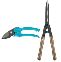 GARDENA NatureCut sövénynyíró olló 12300-20 + Classic metszőolló 8754-20, 12300-30 (12300-30)