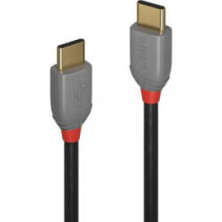 Lindy USB 2.0 Csatlakozókábel [1x USB-C dugó - 1x USB-C dugó] 0.50 m Fekete (36870)