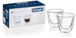 Delonghi Set 2 Pahare Delonghi DLSC310 Pentru Espresso Cu Perete Dublu 90ml Transparent (DLSC310) Pahar