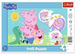 Trefl 15 db-os keretes puzzle - Peppa malac (31434) (31434)