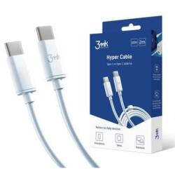 3mk Protection USB 2.0 Type C Összekötő Fehér 2m 5903108464543 (5903108464543)